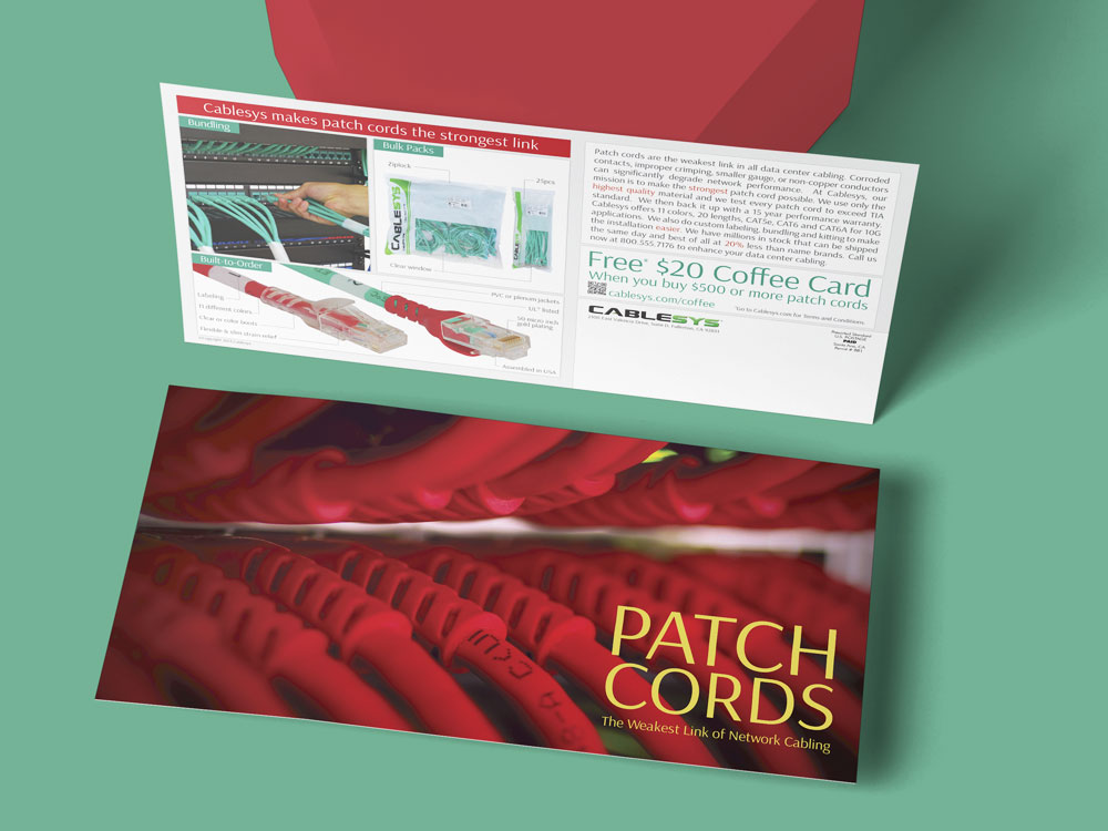 Cablesys Patch Cord Postcard